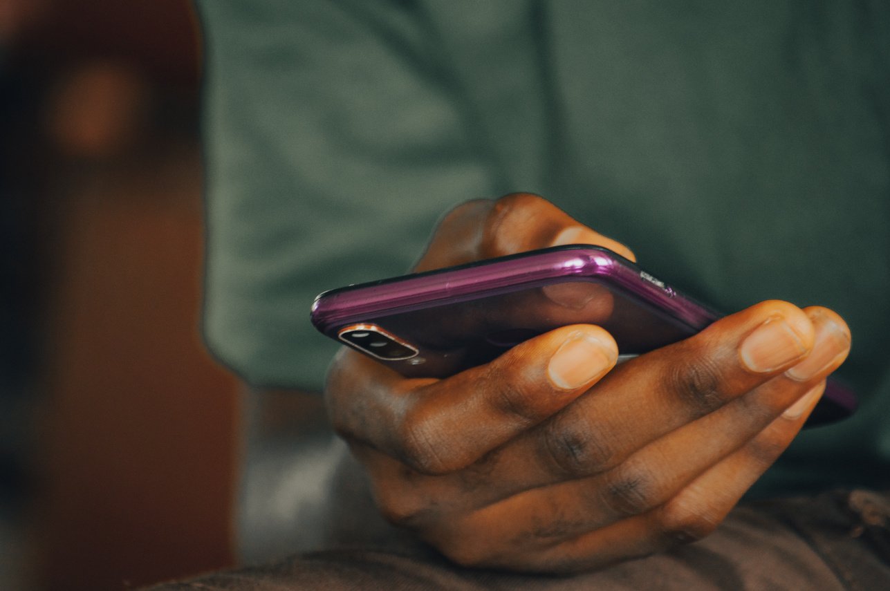 Person Holding a Phone